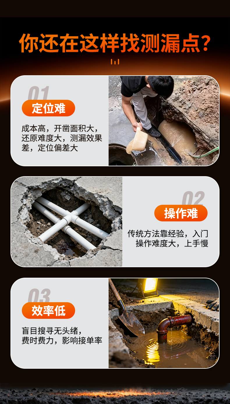 普奇PQ125D 管道漏水检测仪